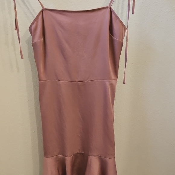 Express Pink Square Neck Sleeveless Mini Dress - Picture 4 of 6